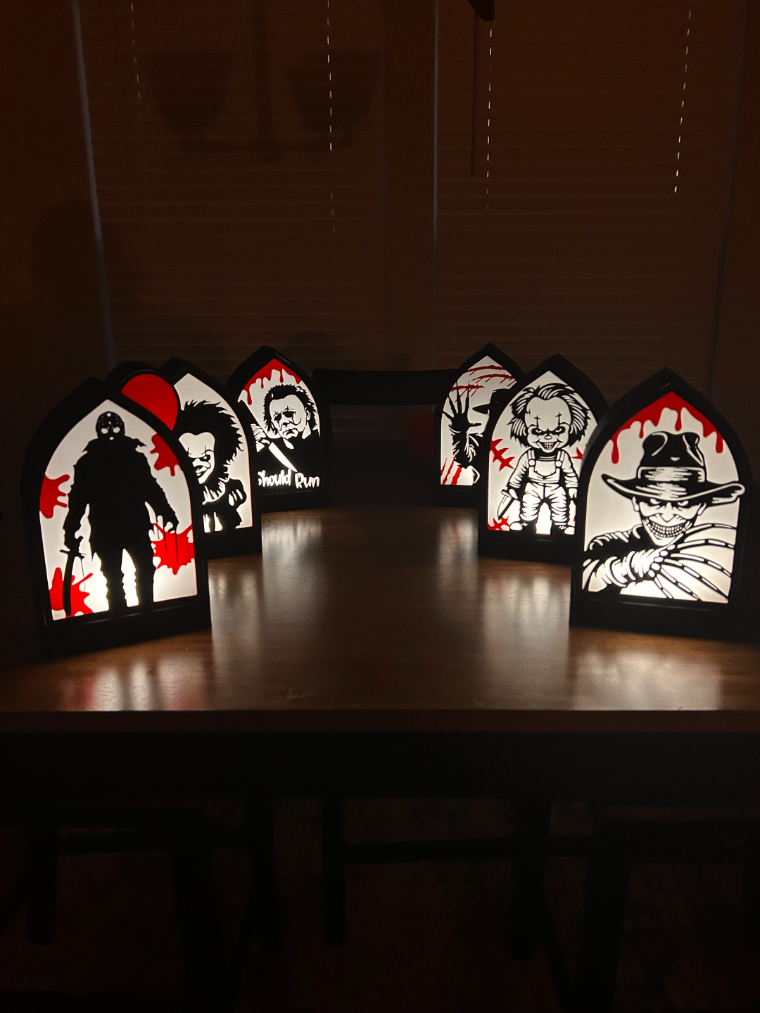 Made by Mike: Horror Silhouette Window Lightbox