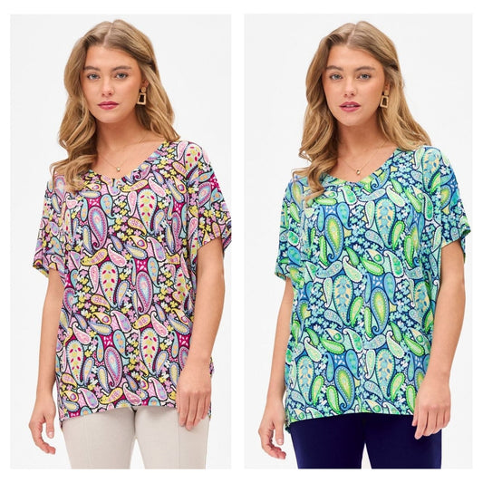 Dear Scarlett Paisley Sadie Top
