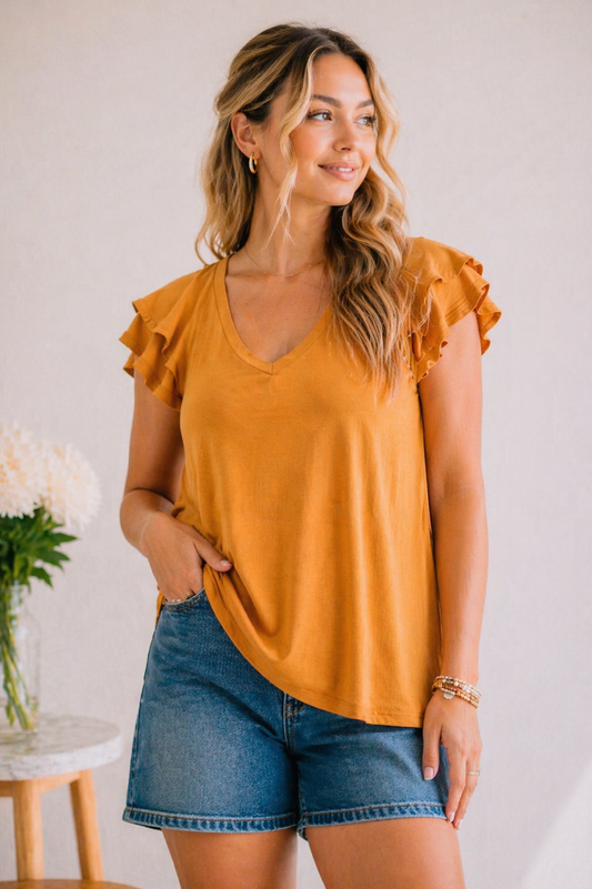 Dubai Double Ruffle Top