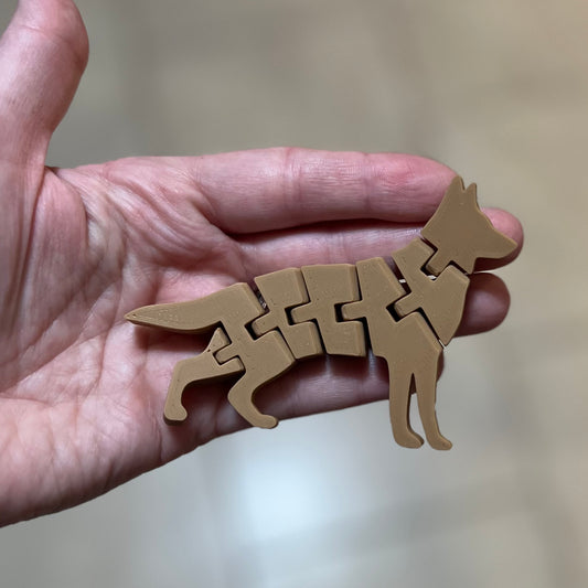 Made by Mike: German Shepherd 3D Printed Fidget