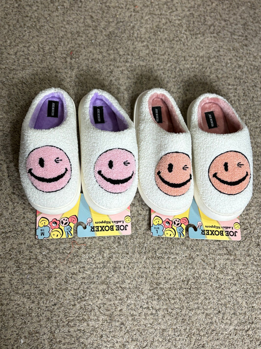 Sherpa Smiley Slippers