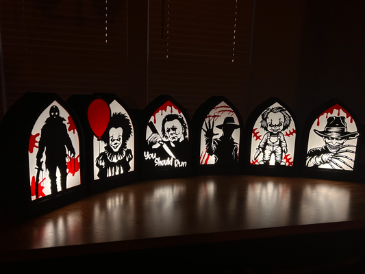 Made by Mike: Horror Silhouette Window Lightbox