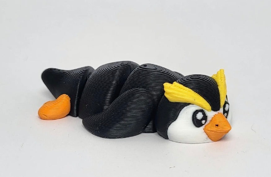 Made by Mike: Crested Penguin Fidget Keychain