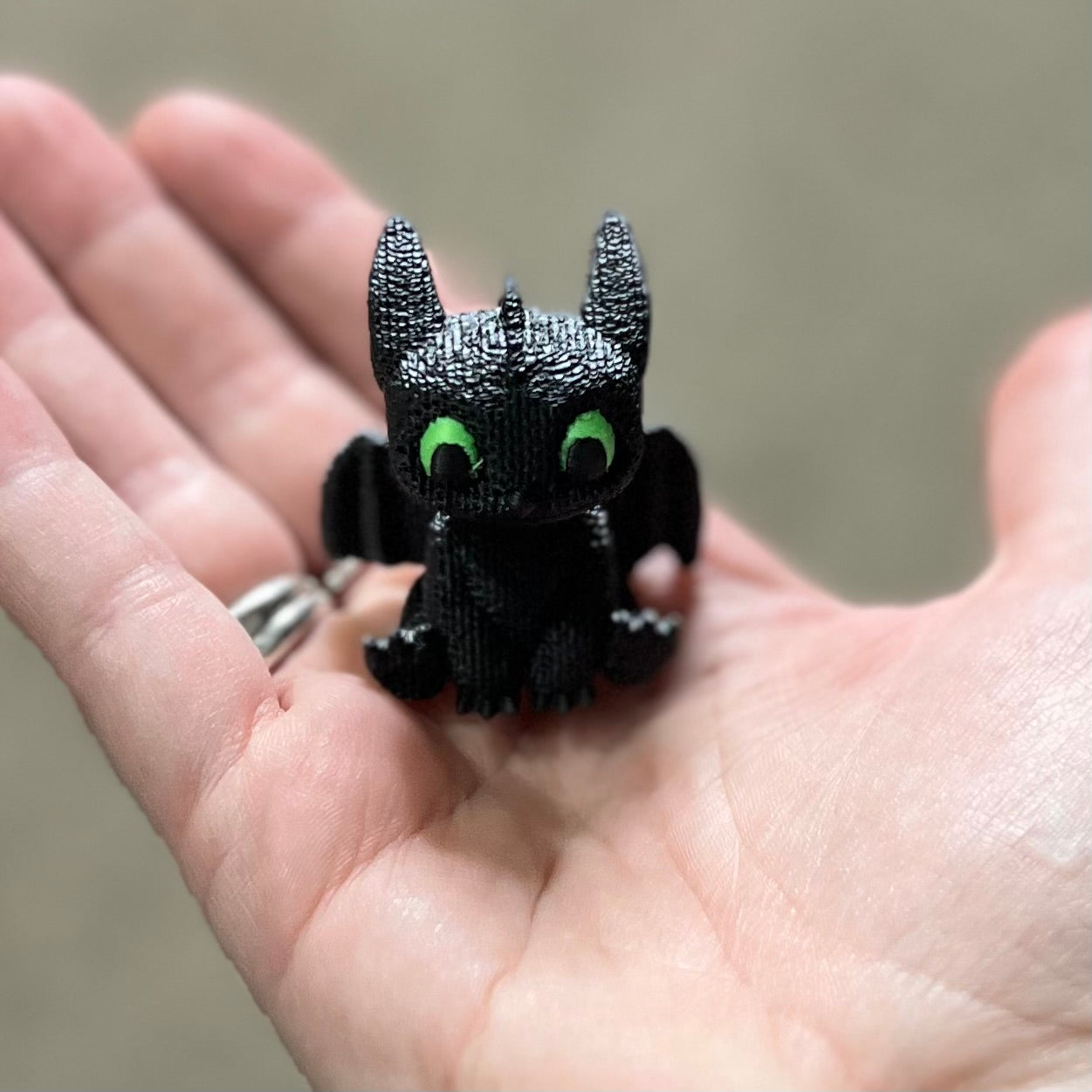 READY TO SHIP Made by Mike: Knitted Dragon Figure 3D Print
