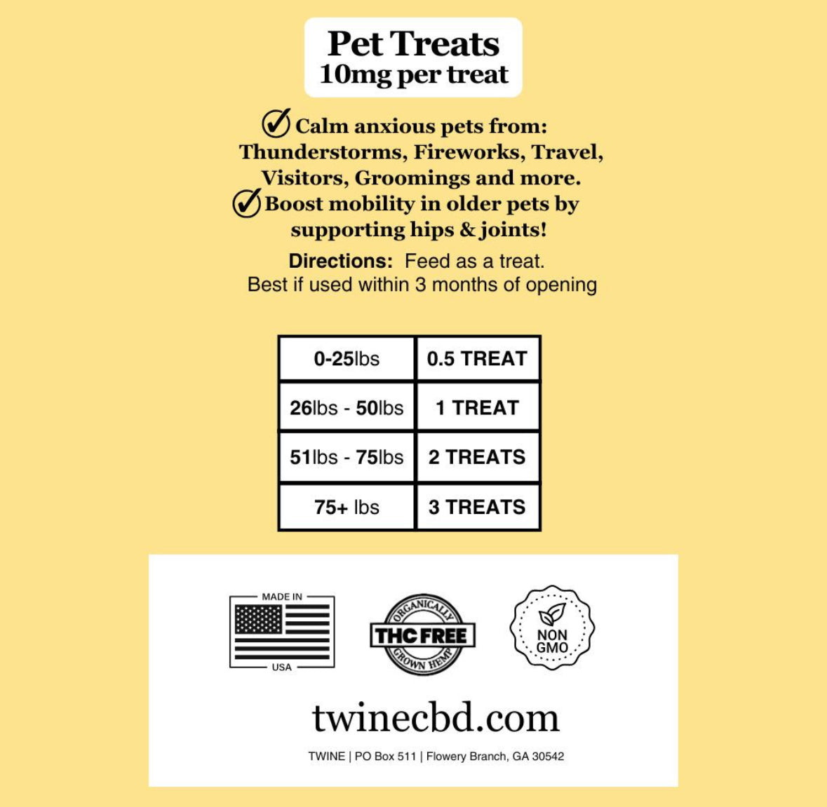 TWINE Pet Treats for Dogs and Cats