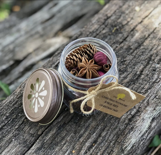 Christmas Red Potpourri Spice Jars