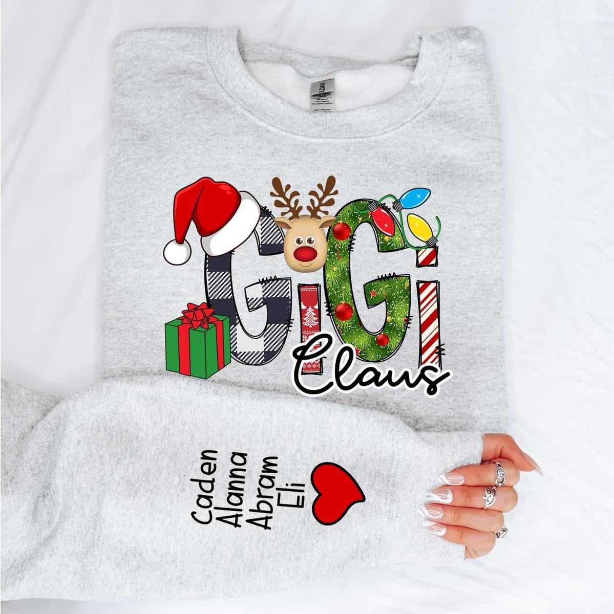 CUSTOM Christmas Name Sweatshirts - 45 different options!!