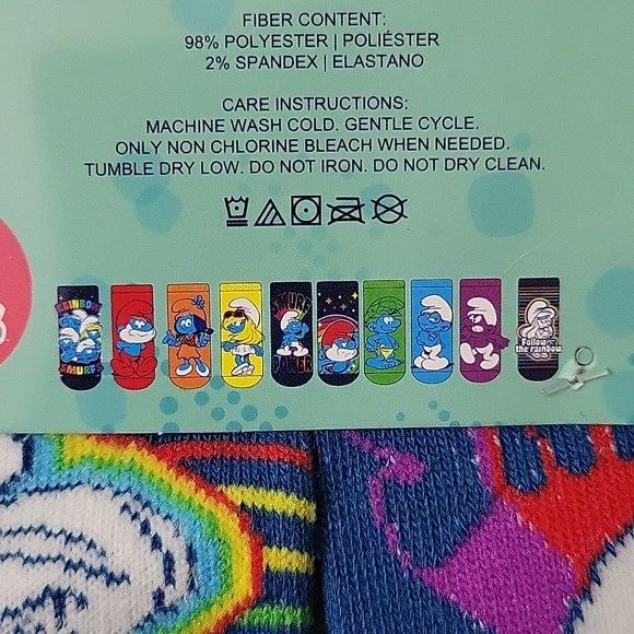 The Smurfs - 10 Pair No Show Sock Pack