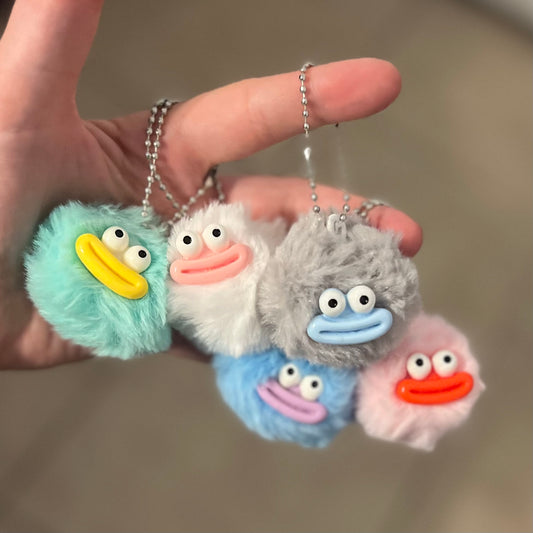 Fluffy Monster Keychain - mystery color