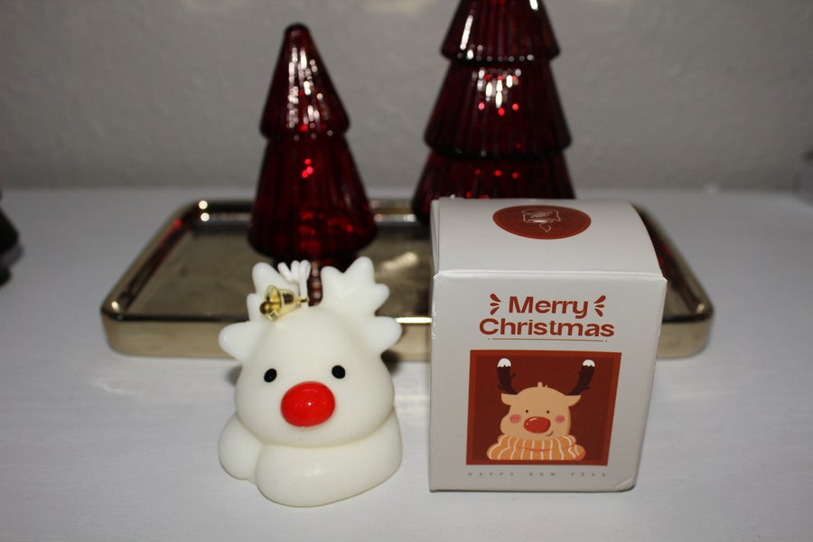 Red Nose Mini Reindeer Candle