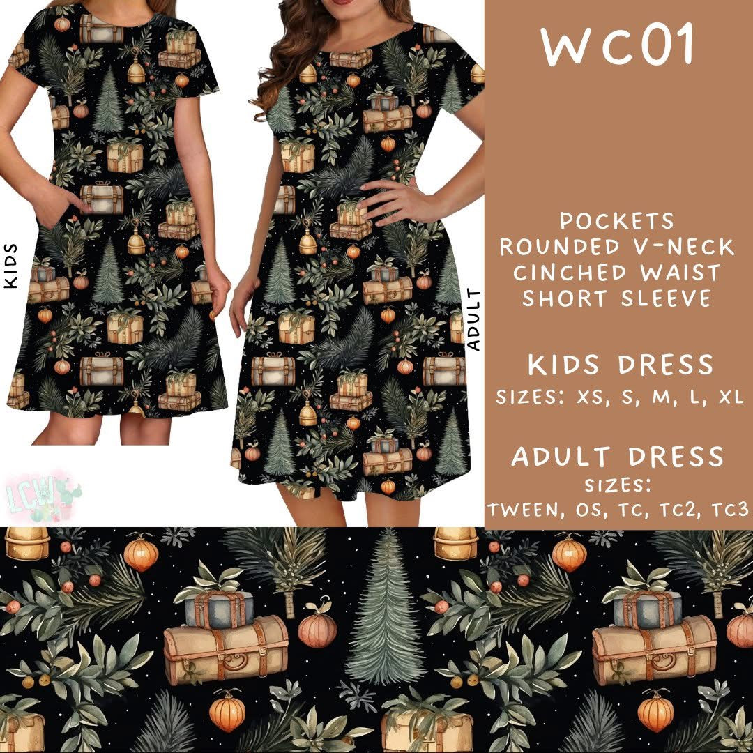 TC Watercolors Holiday Luggage Tea Dress