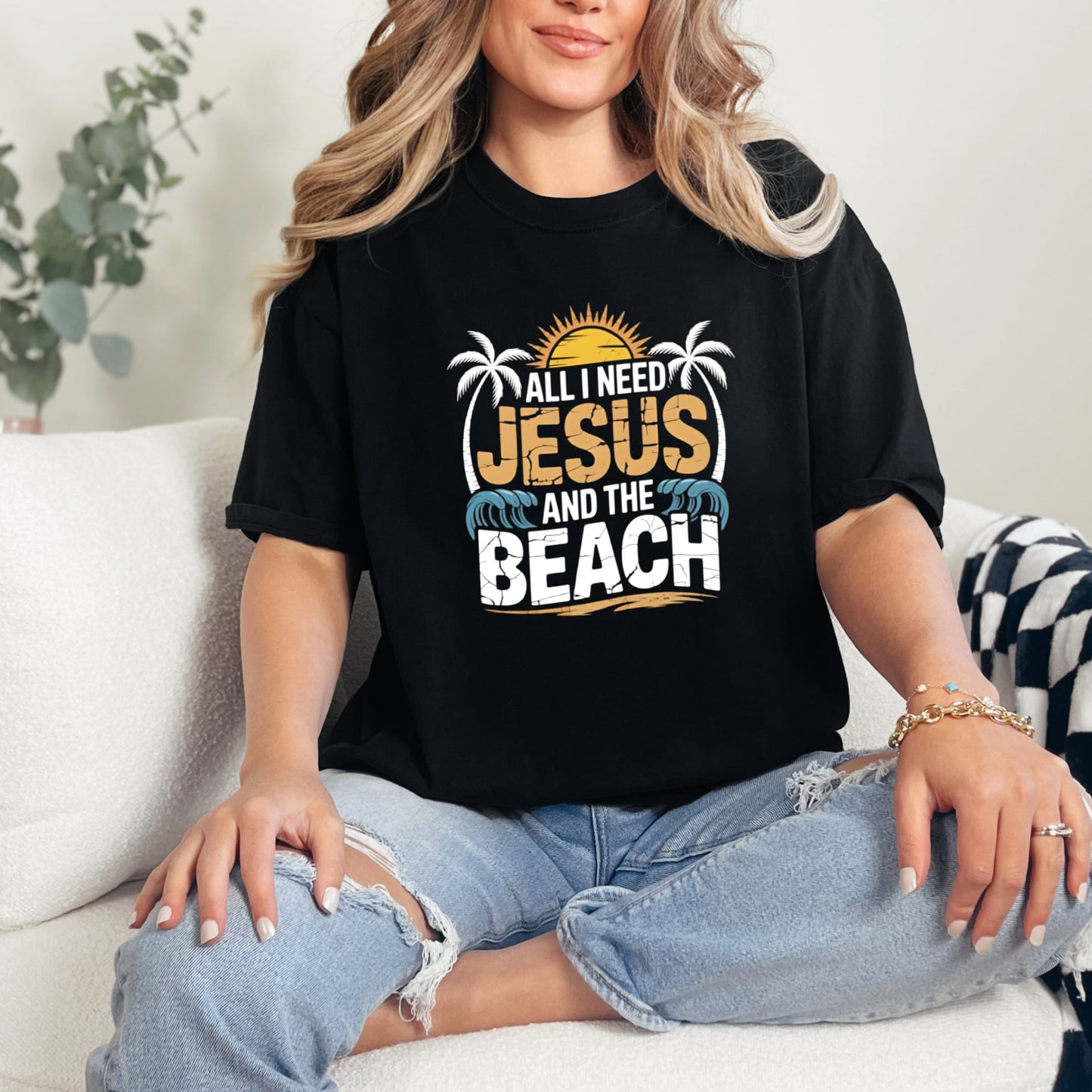 Jesus and the Beach CUSTOM Graphic