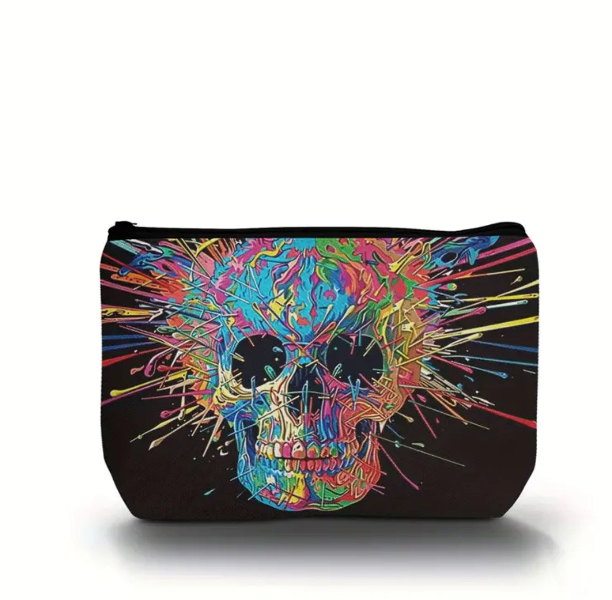 Colorful Skull Pouch