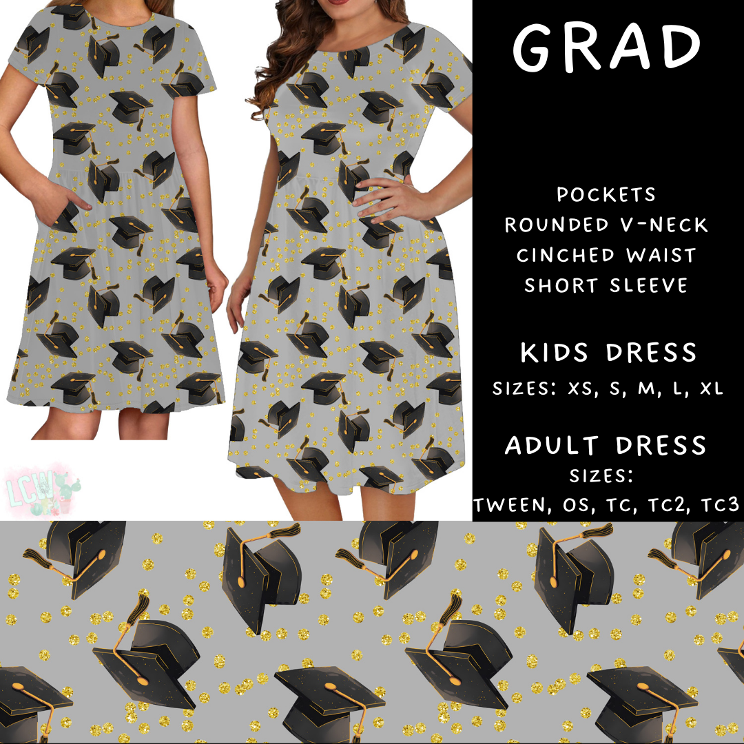 Grad Adult & Kids Dress - PREORDER Batch #485 - ETA Early April