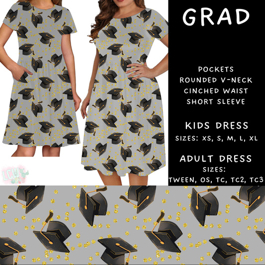 Grad Adult & Kids Dress - PREORDER Batch #485 - ETA Early April