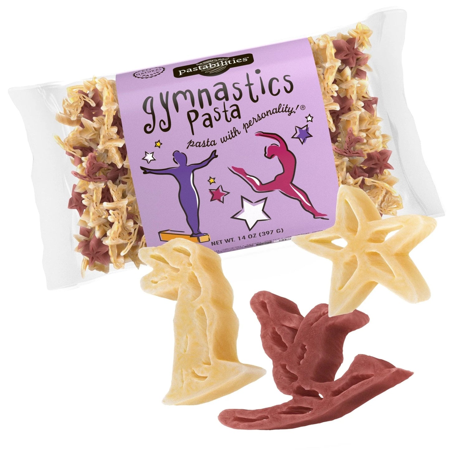 Gymnastics Shaped All Natural Pasta