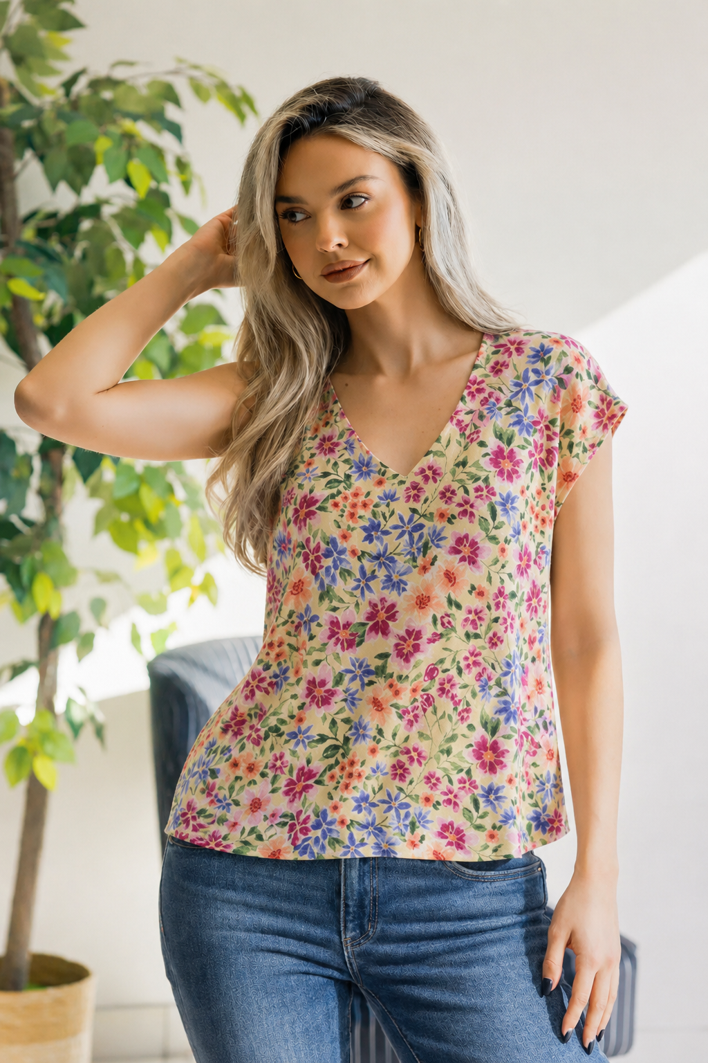 Garden Bliss Floral Top