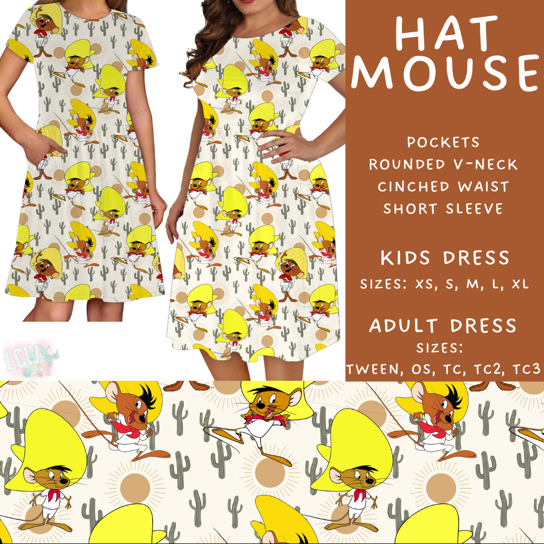 Hat Mouse Adult & Kids Dress - PREORDER Batch #482 - ETA Early April