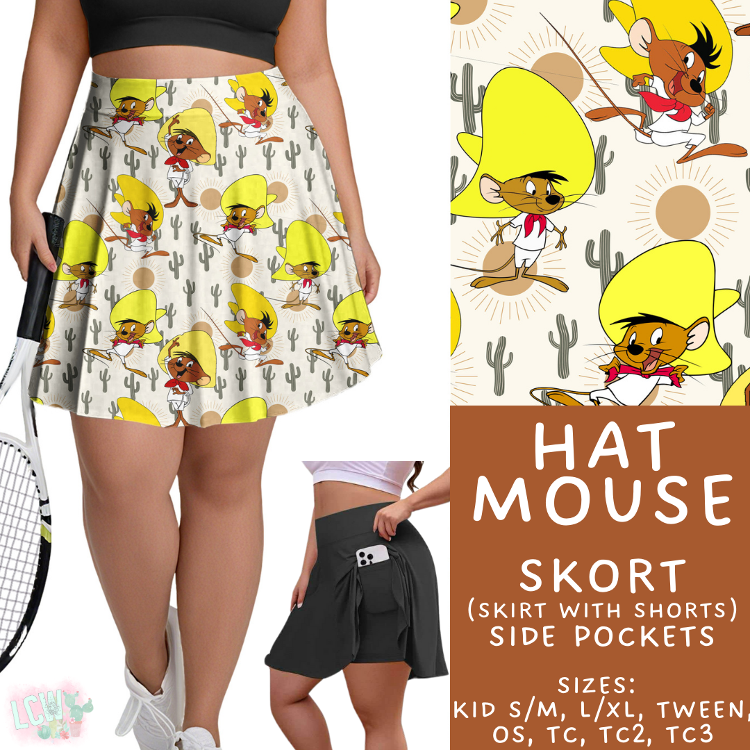 Hat Mouse Skort Adult & Kids - PREORDER Batch #482 - ETA Early April