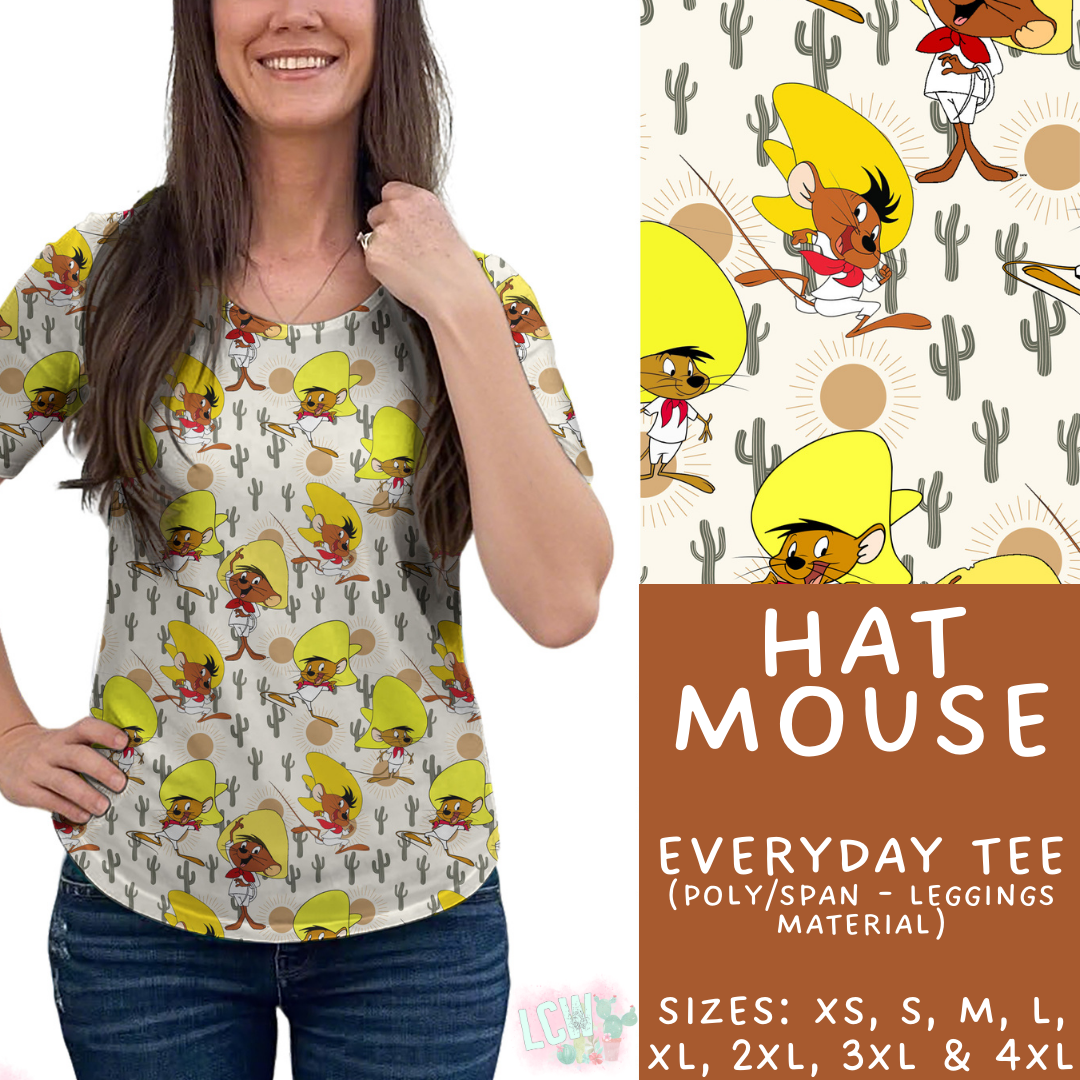 Hat Mouse Every Day Tee - PREORDER Batch #482 - ETA Early April