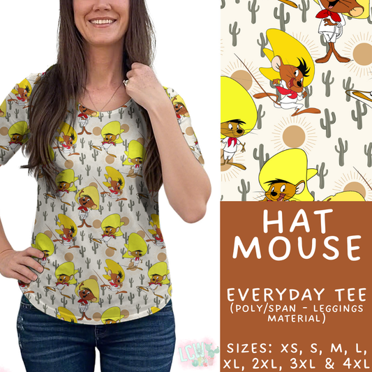 Hat Mouse Every Day Tee - PREORDER Batch #482 - ETA Early April