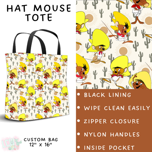 Hat Mouse Tote - PREORDER Batch #482 - ETA Early April