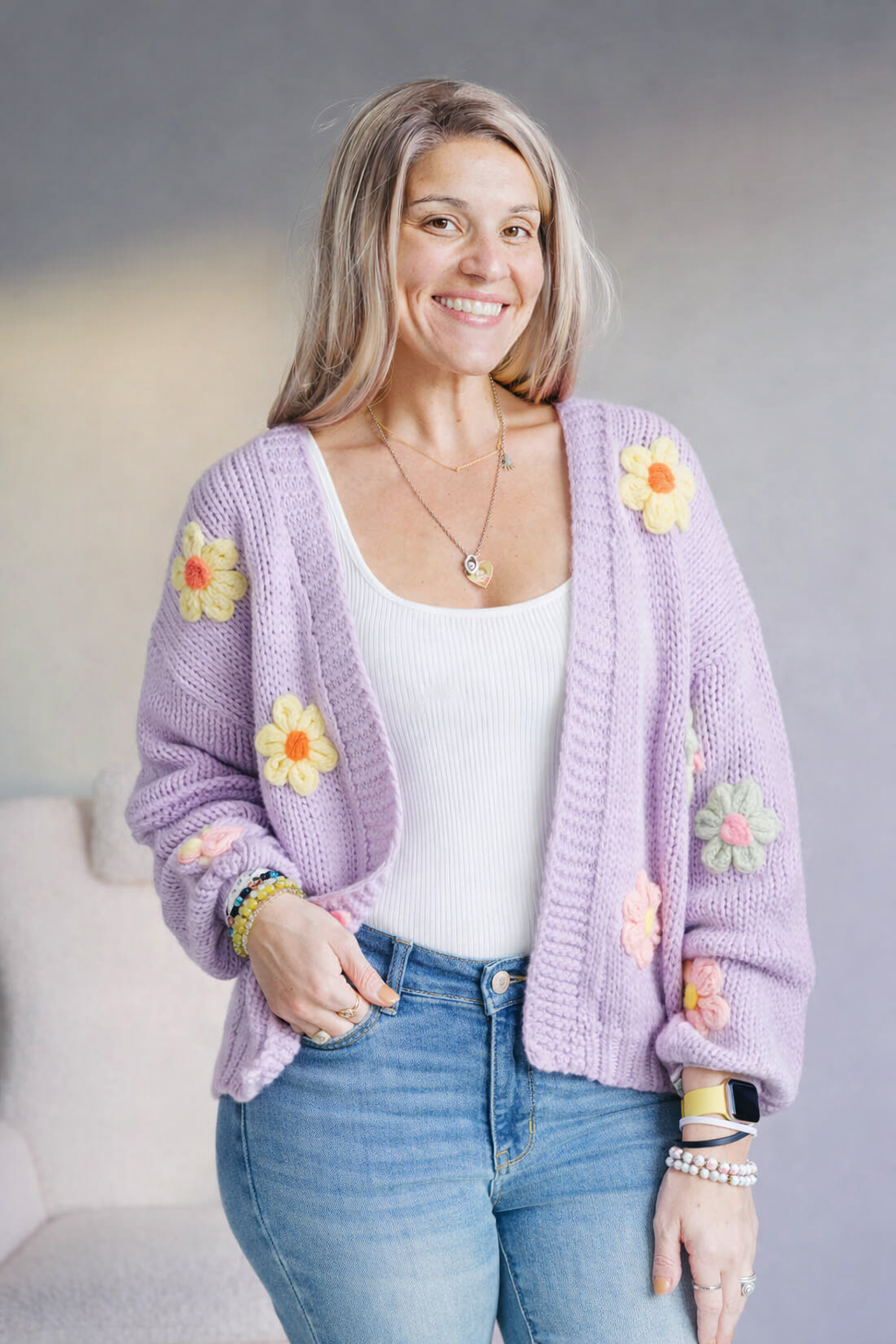 Hop Into Spring - Cardigan