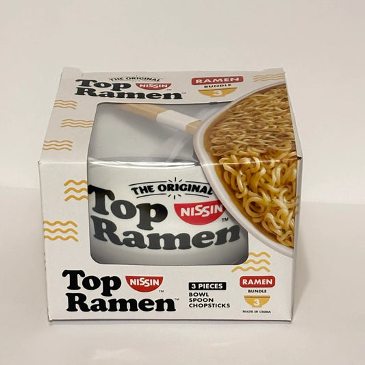 Top Ramen 3 Piece Bowl, Spoon & Chopsticks Set