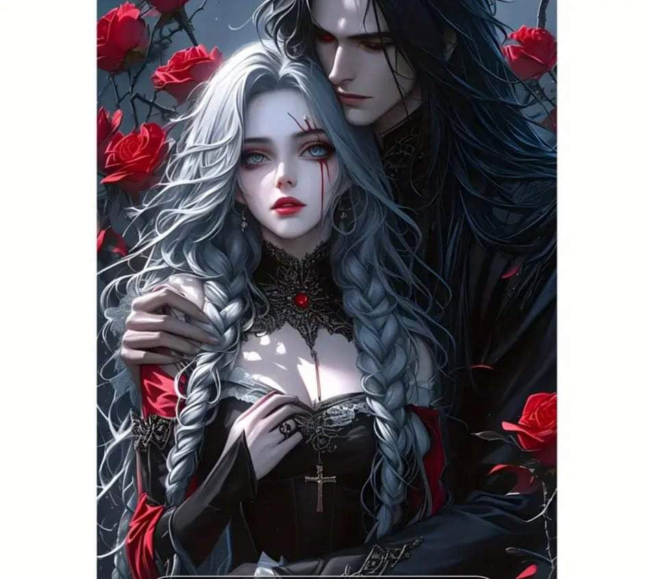 Dark Couple Romance Diamond Art