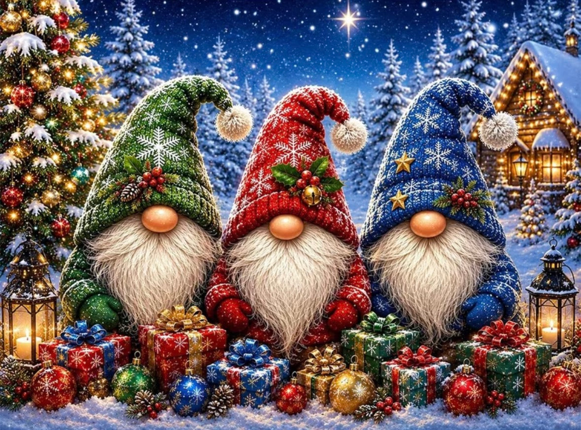 Preorde 3 Gnomes Diamond Art Painting Kit