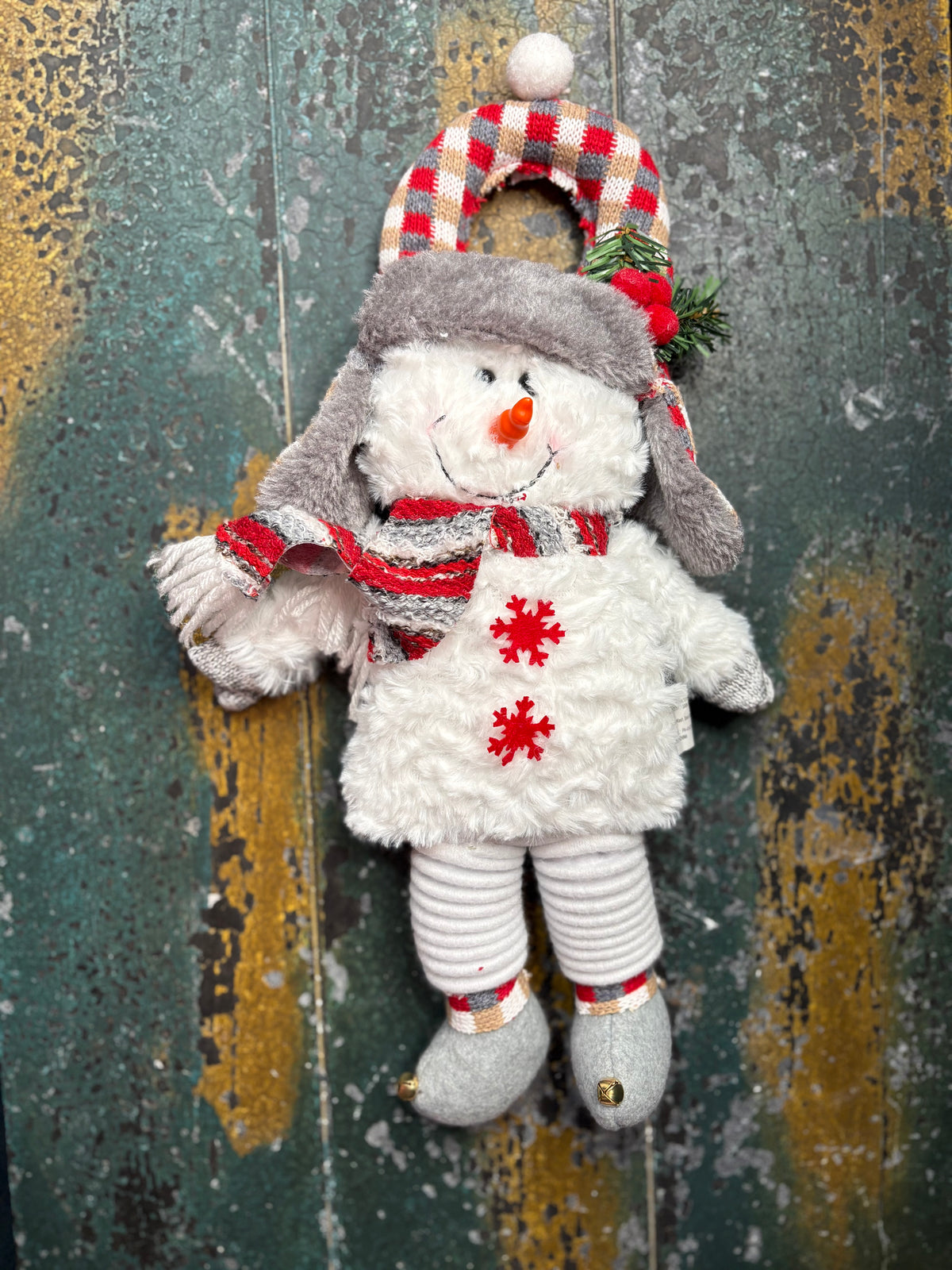 Plush Coil Leg Holiday Door Hangers