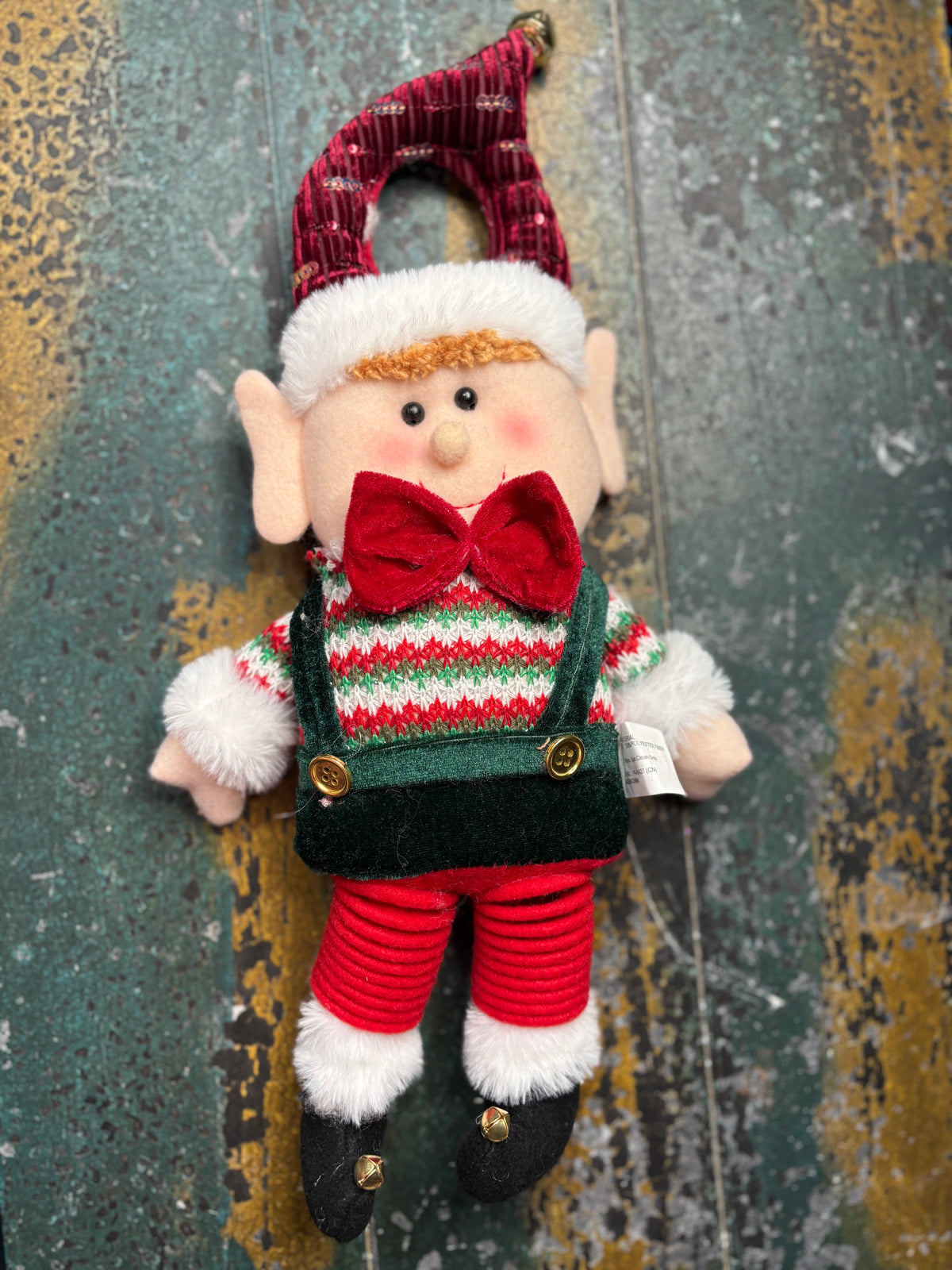 Plush Coil Leg Holiday Door Hangers