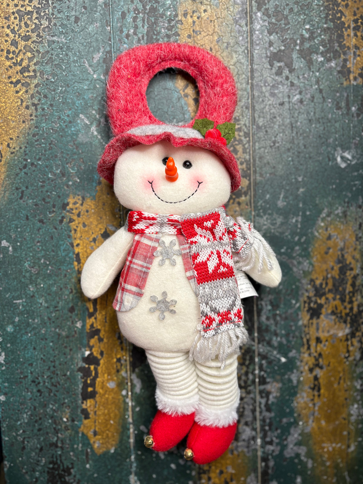 Plush Coil Leg Holiday Door Hangers
