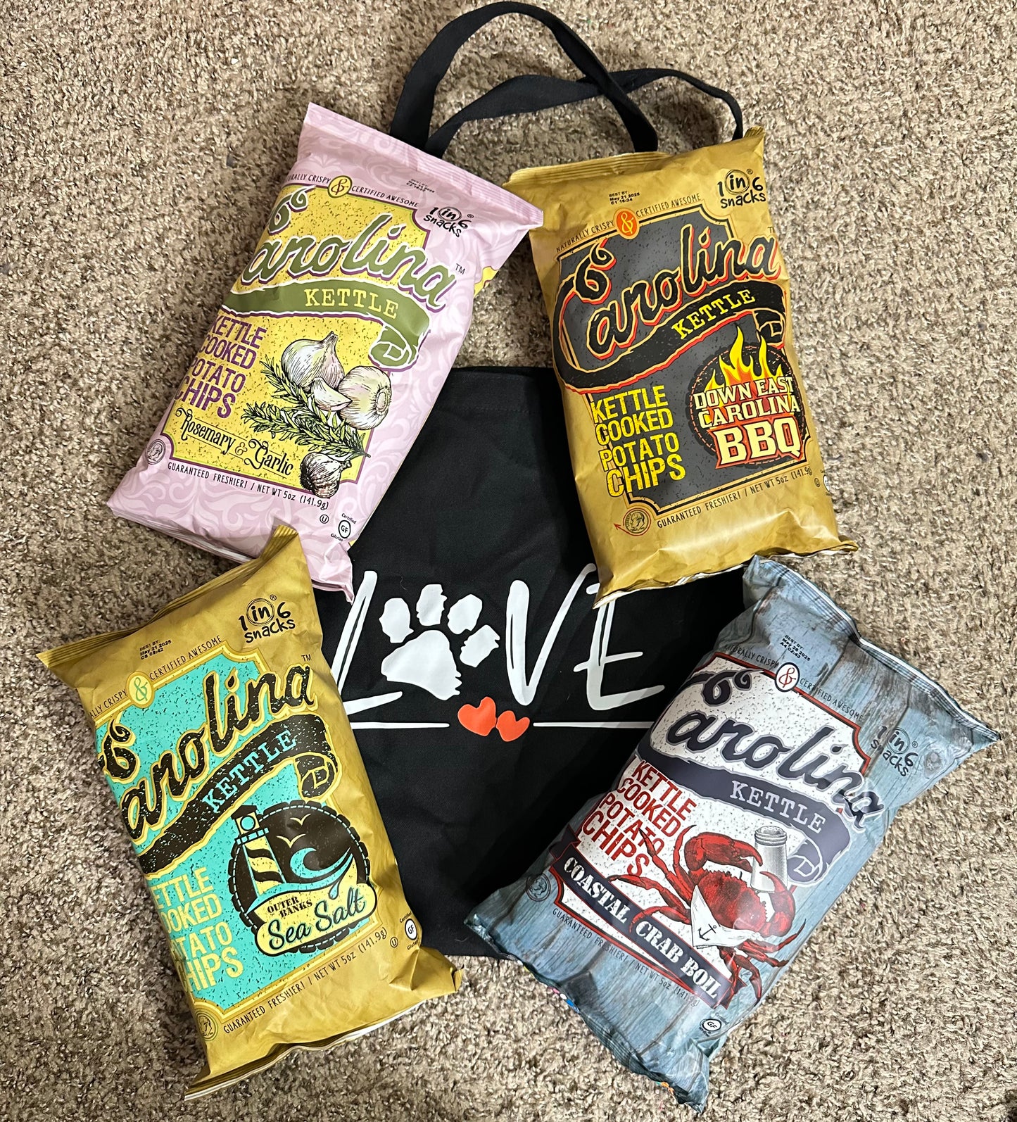 LAST ONE "Chip Lovers" Snack Tote