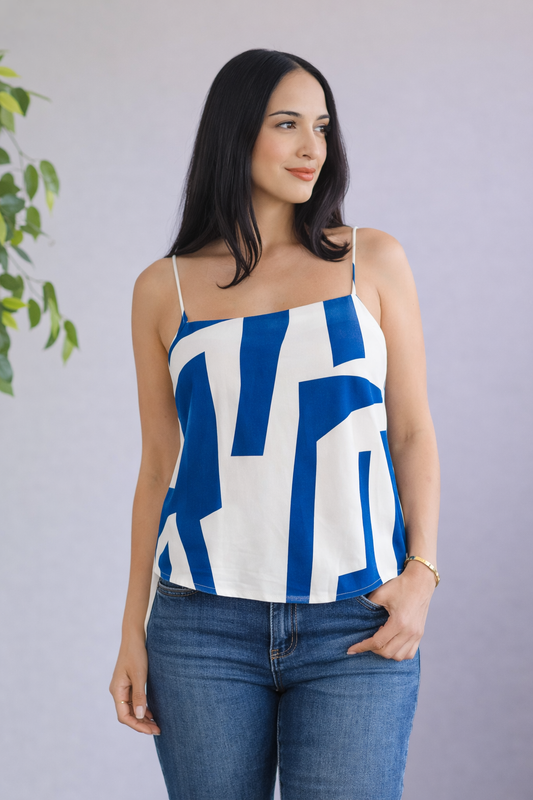 Misty Geometry Top