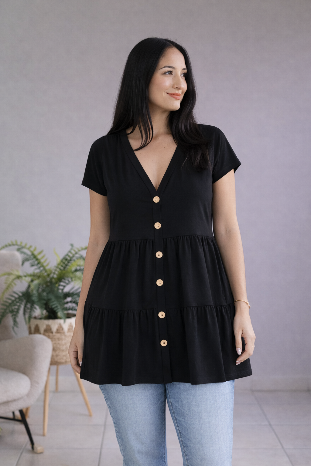 Cloudbound Button Top