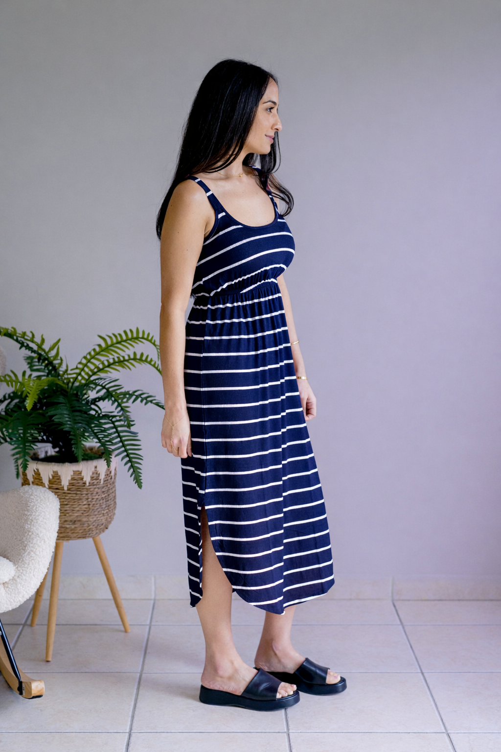 Cloudline Navy Stripe Dress