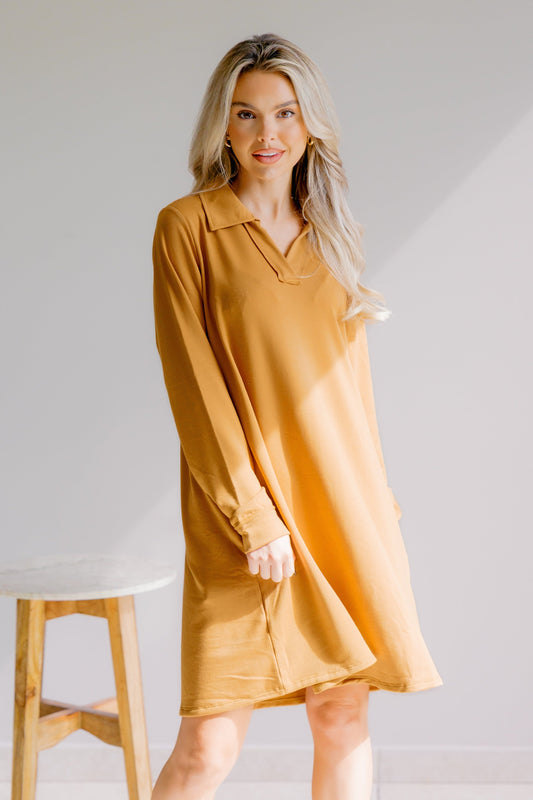 Golden Bloom Dress