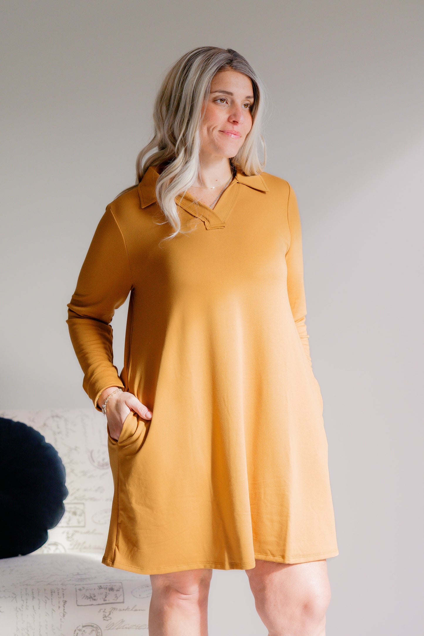 Golden Bloom Dress