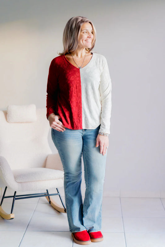 Merry Mint Split Top