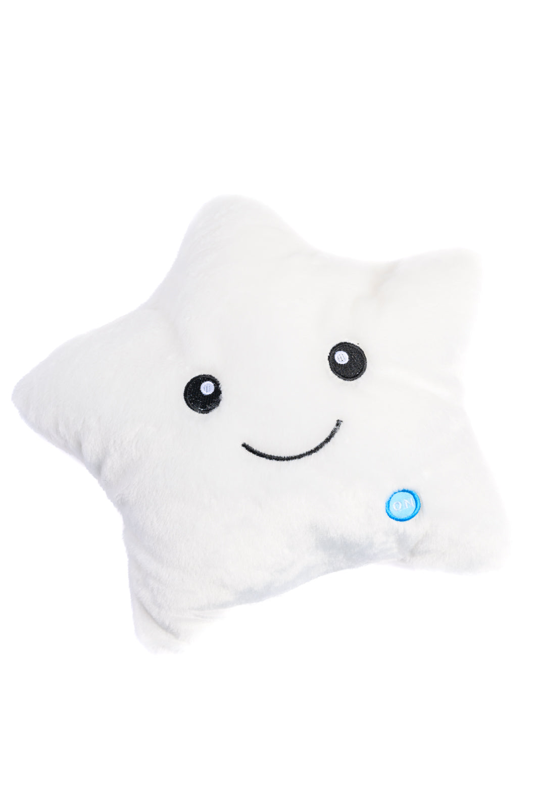 LED Glow Star Pillow - White