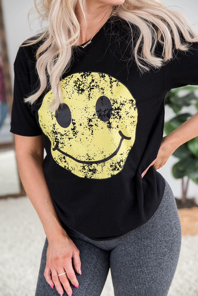 Vintage Smiley Face Graphic Tee