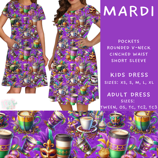 Mardi  -  Adult & Kids Dress - PREORDER Batch #485 - ETA Early April