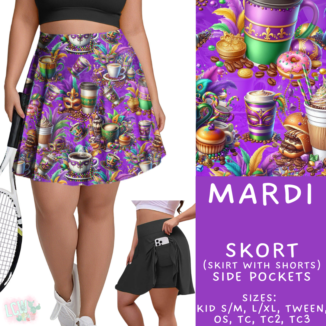 Mardi  - Skort Adult & Kids - PREORDER Batch #485 - ETA Early April