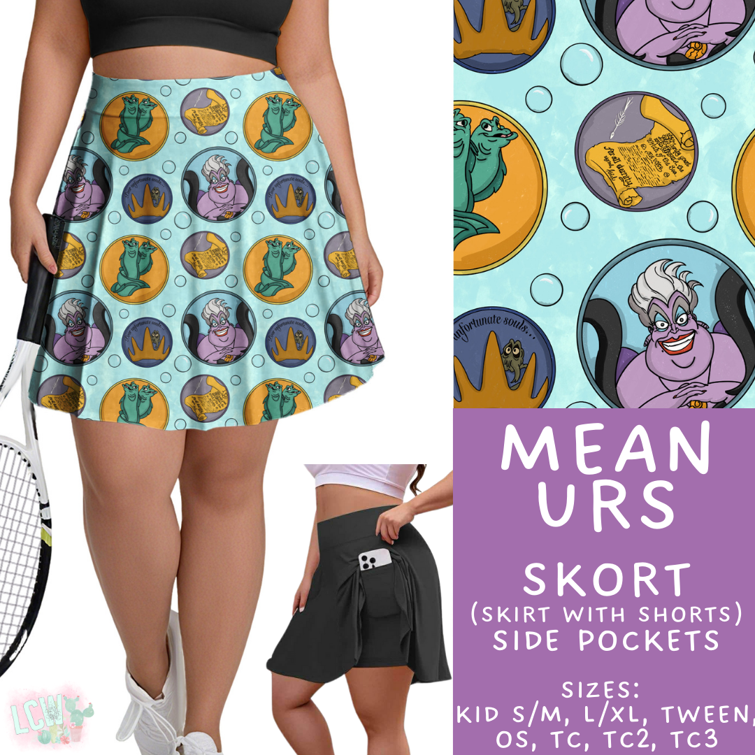 Mean URS  Skort Adult & Kids - PREORDER Batch #482 - ETA Early April