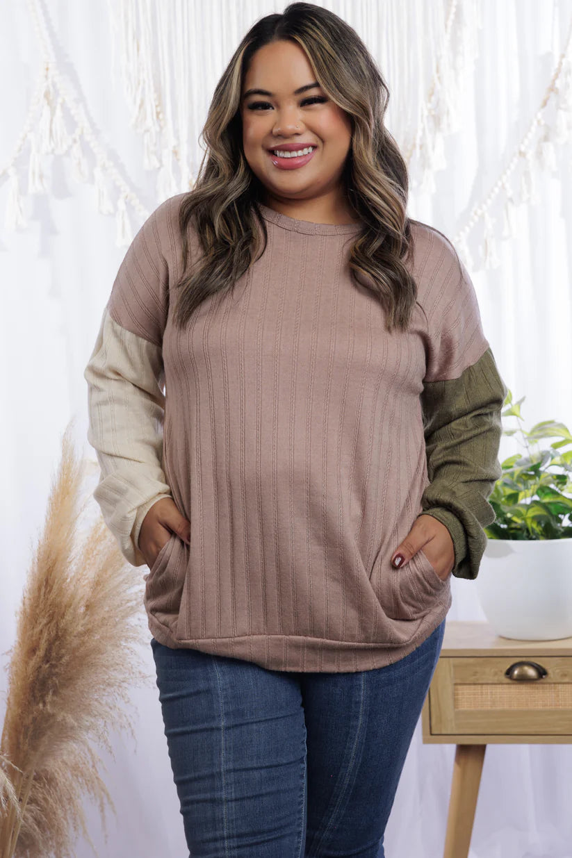 Mocha Frappe Puff Sleeve