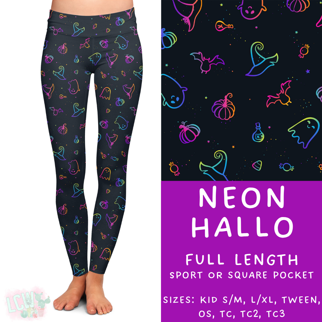 Neon Hallo Full Length Leggings - 384