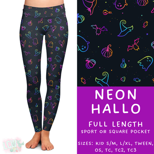 Neon Hallo Full Length Leggings - 384