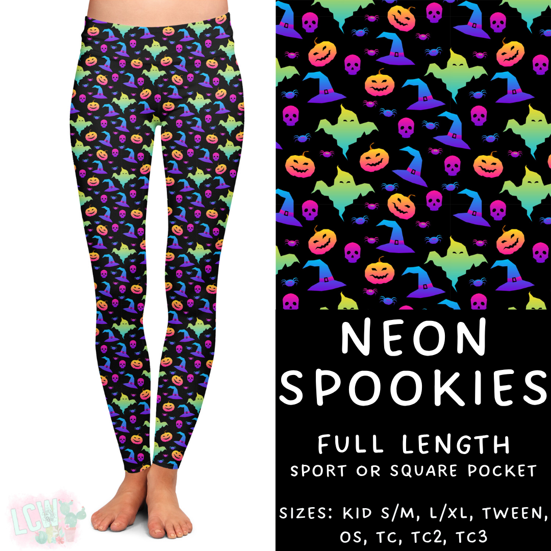 Neon Spookies Full Length Leggings - 384
