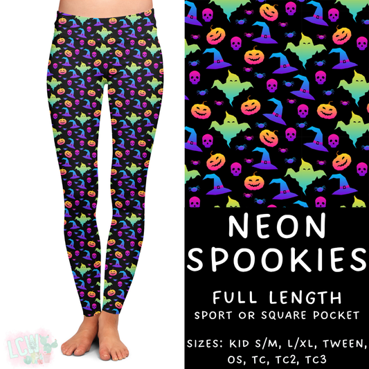 Neon Spookies Full Length Leggings - 384